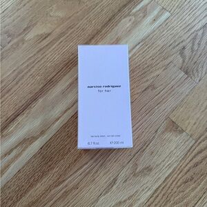 Narciso Rodriguez for her body lotion